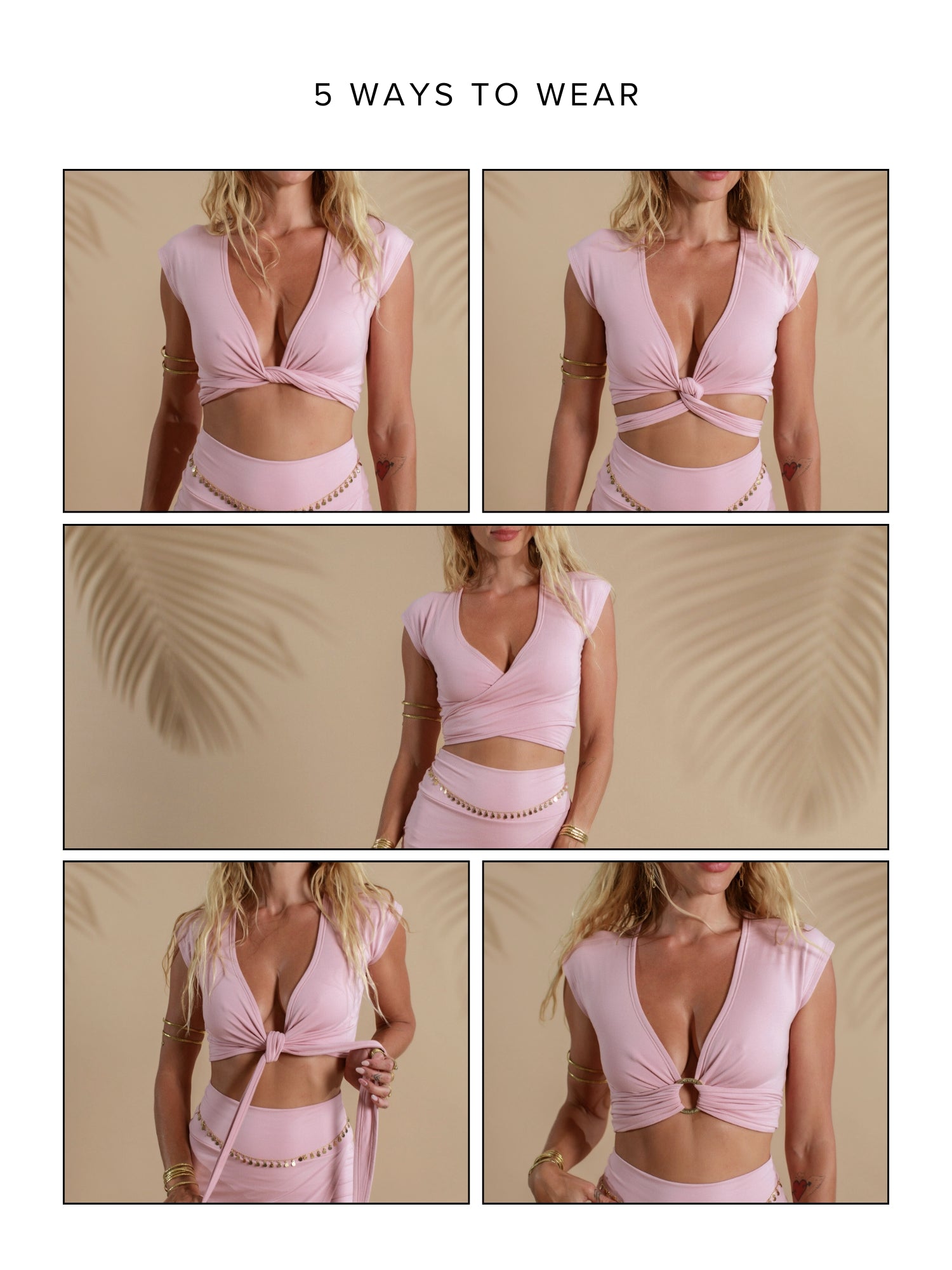 Anaya Top (5-Way) - Pink Quartz