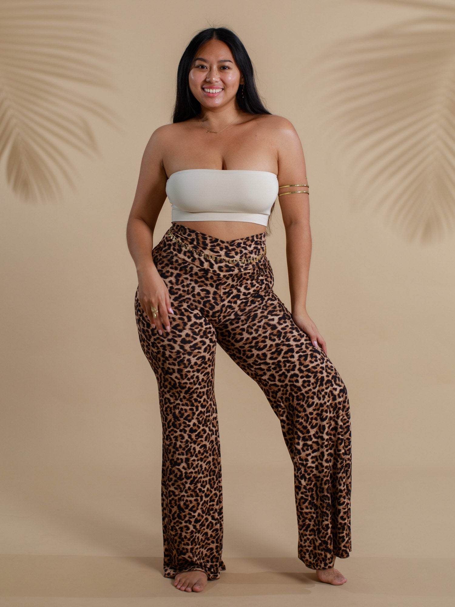 Freya Pant - Organic Leopard