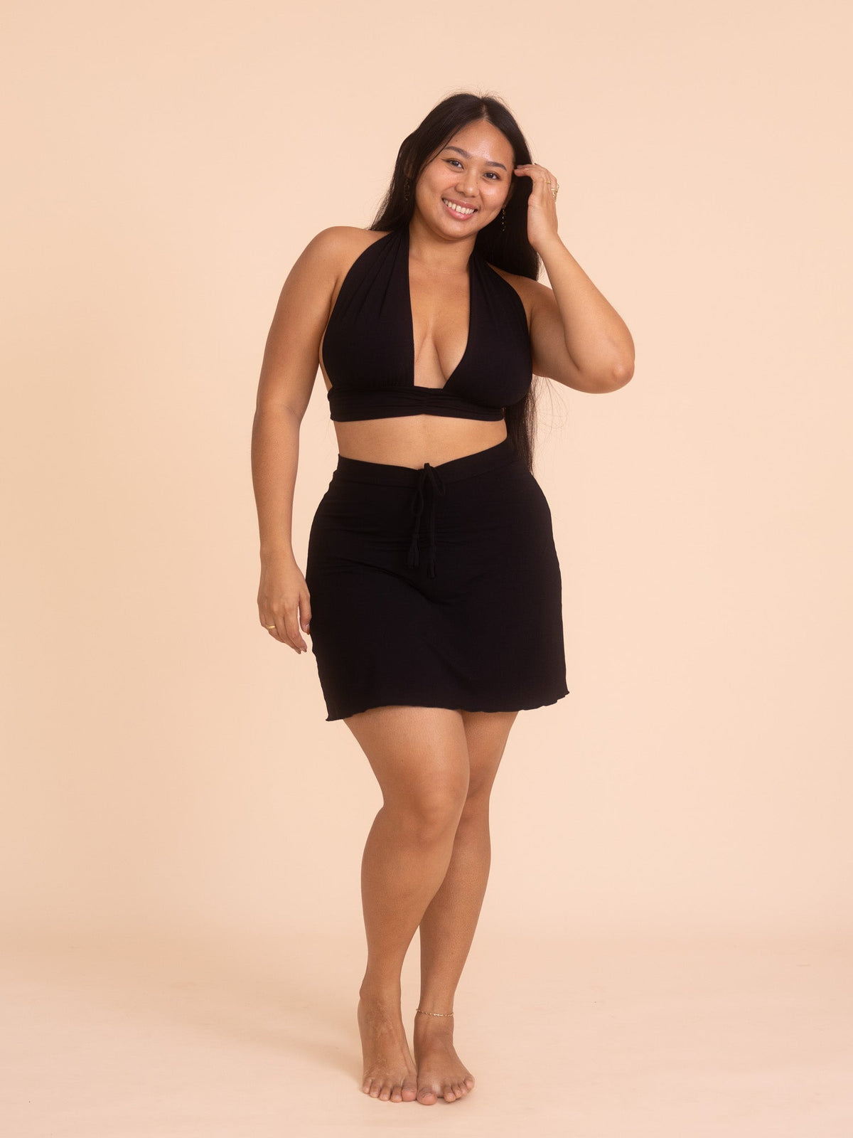 Diana Mini Skort - Black Onyx