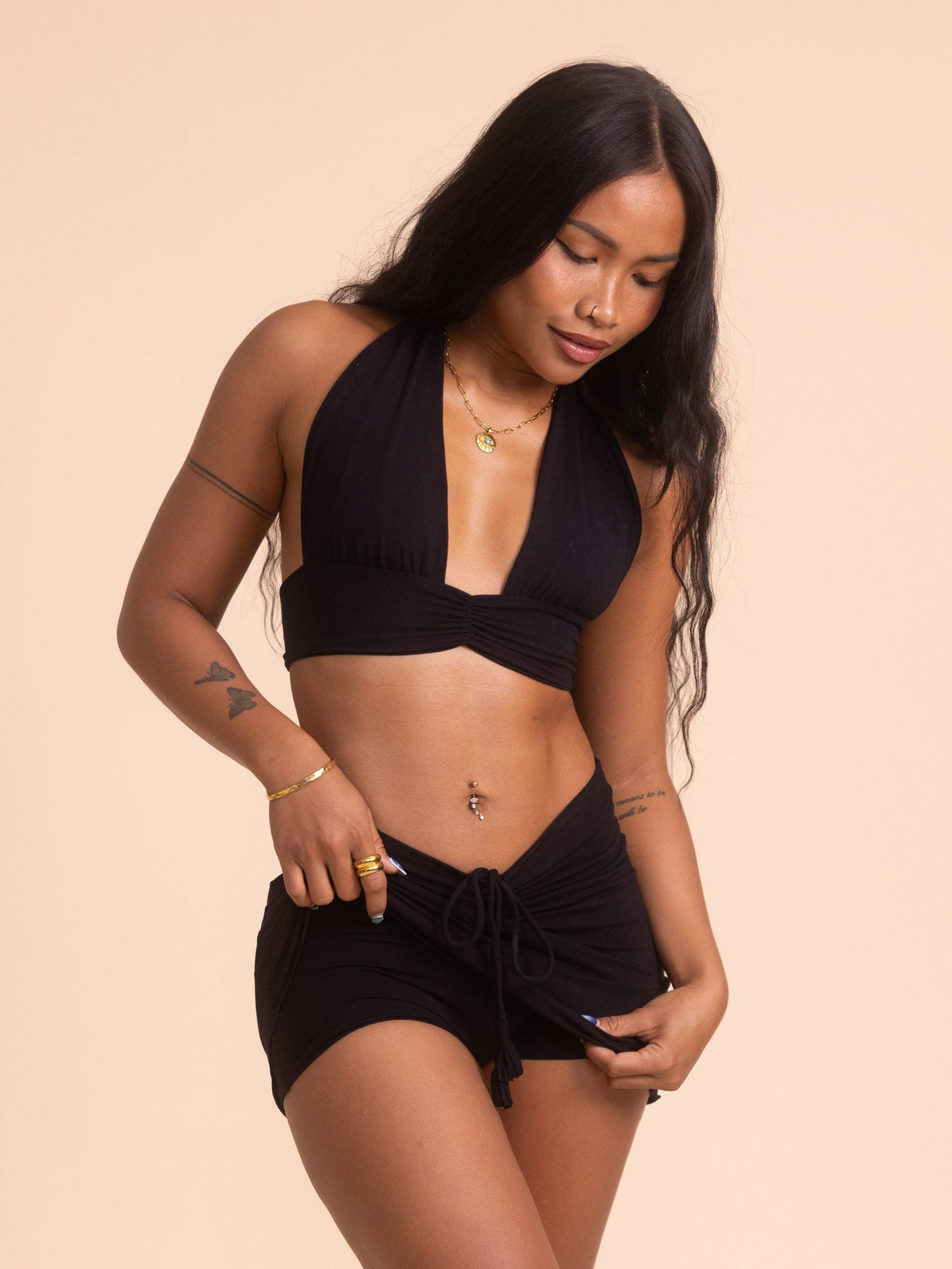 Diana Mini Skort - Black Onyx