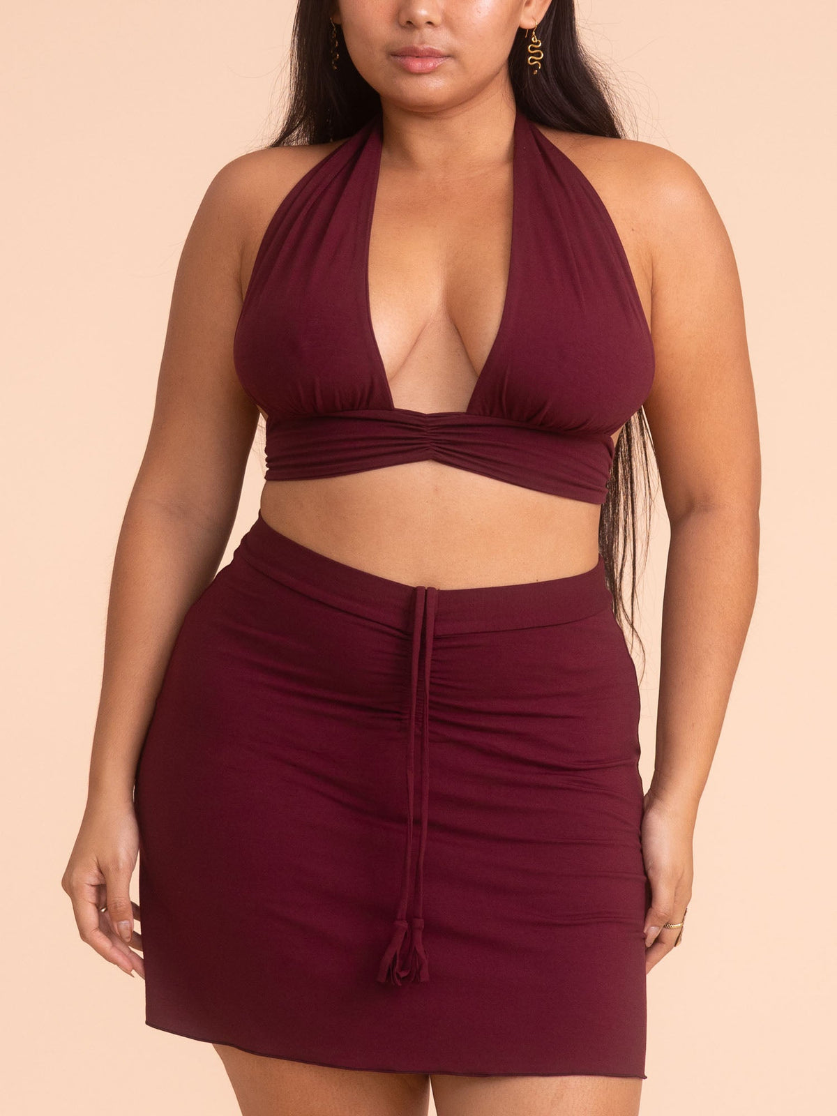 Diana Mini Skort - Cherry Stone