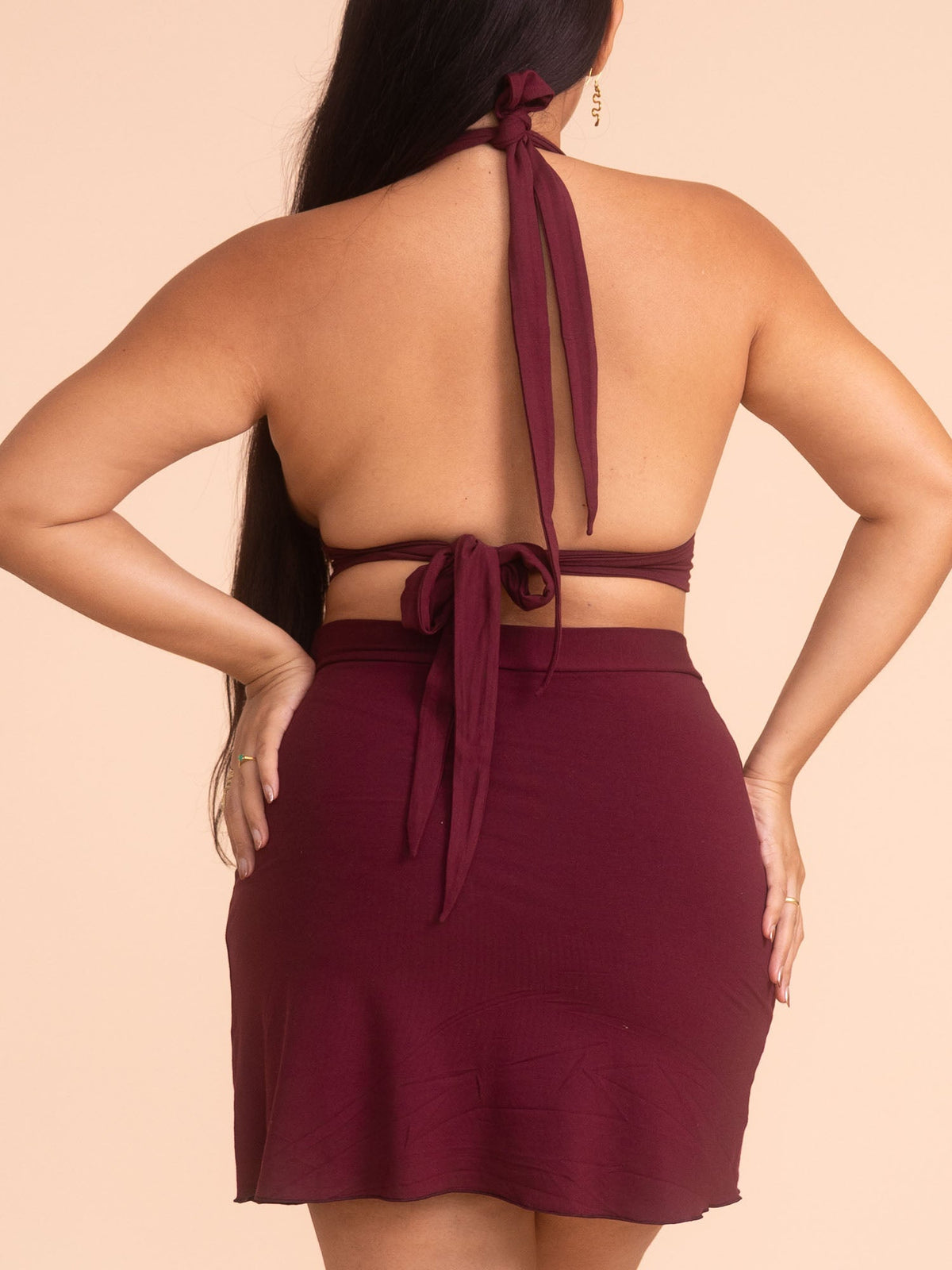 Diana Mini Skort - Cherry Stone