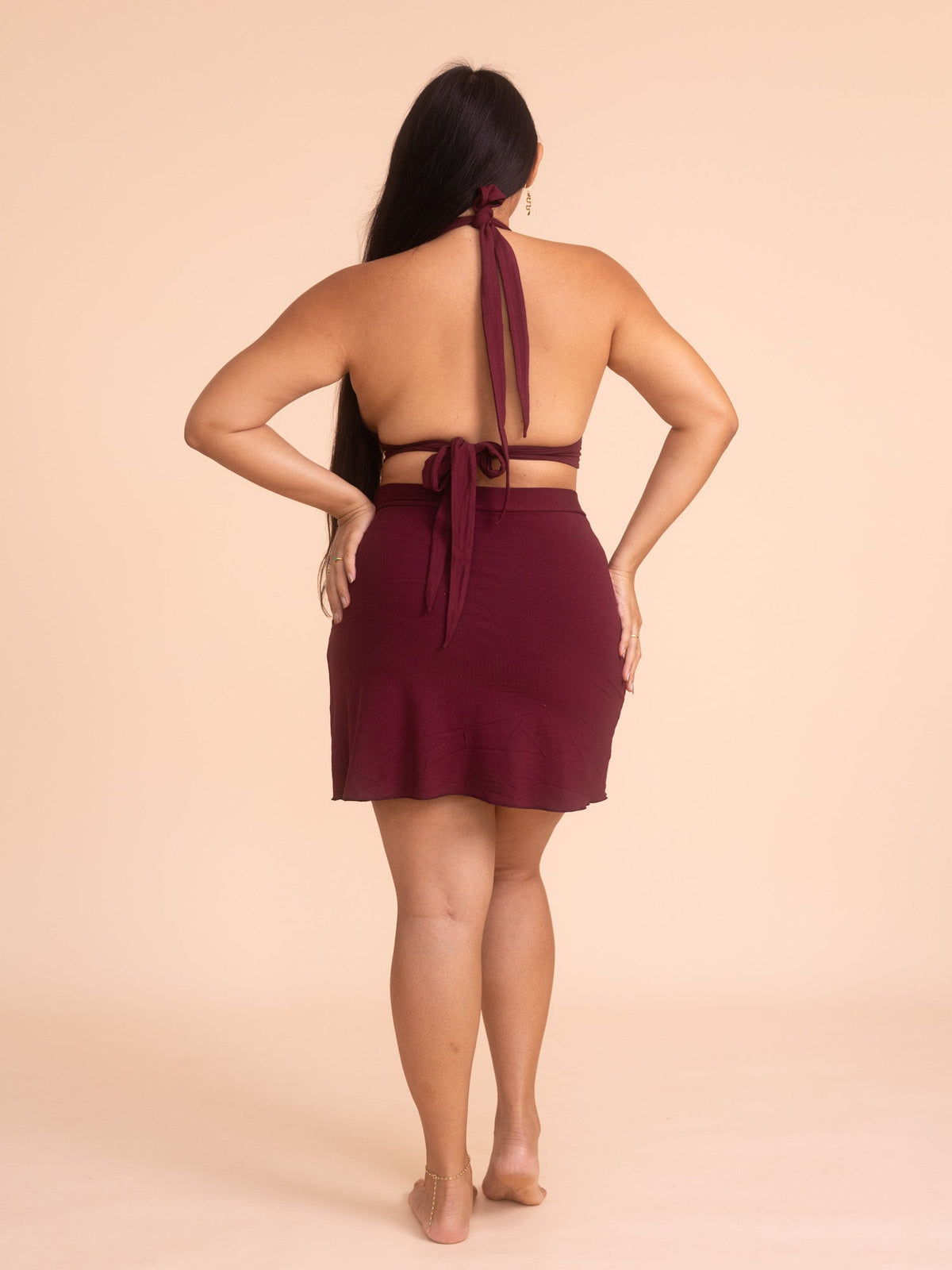 Diana Mini Skort - Cherry Stone