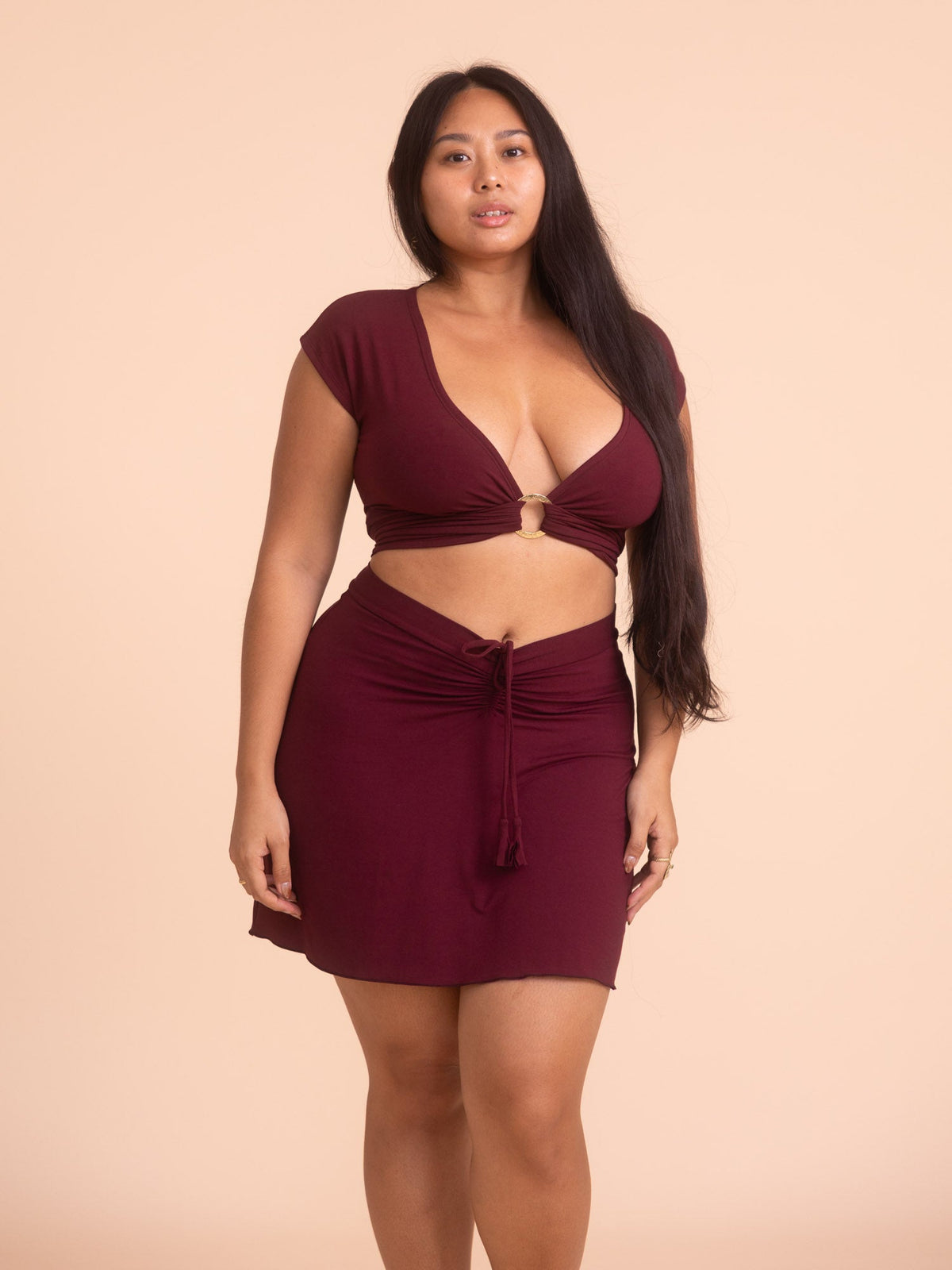 Diana Mini Skort - Cherry Stone