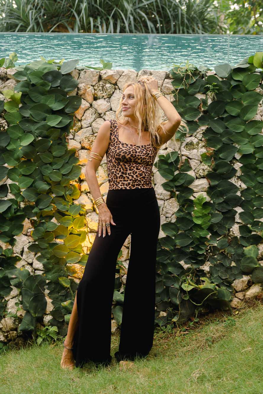 Lola Top - Organic Leopard