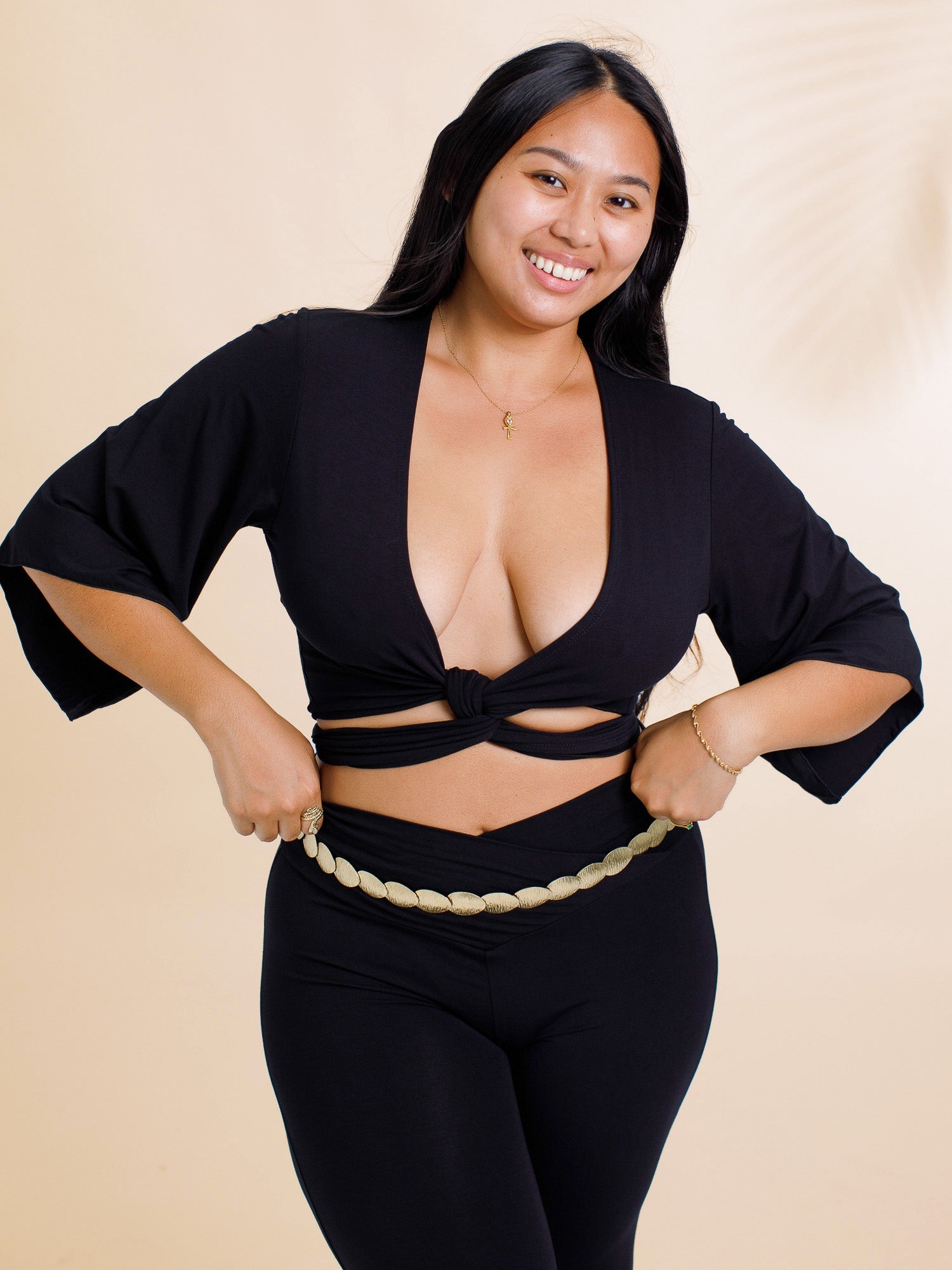 Geisha Top (5-Way) - Black Onyx