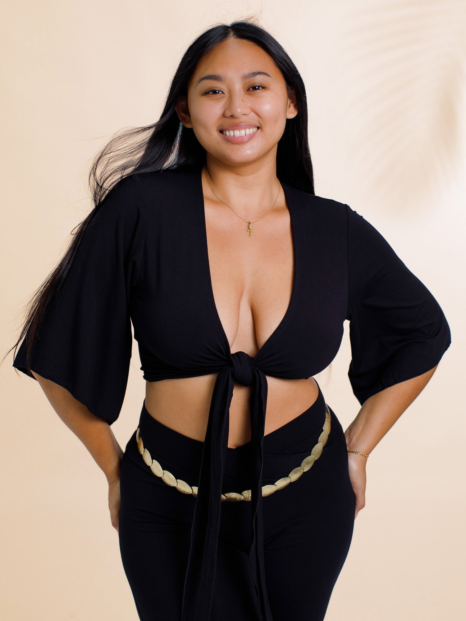 Geisha Top (5-Way) - Black Onyx