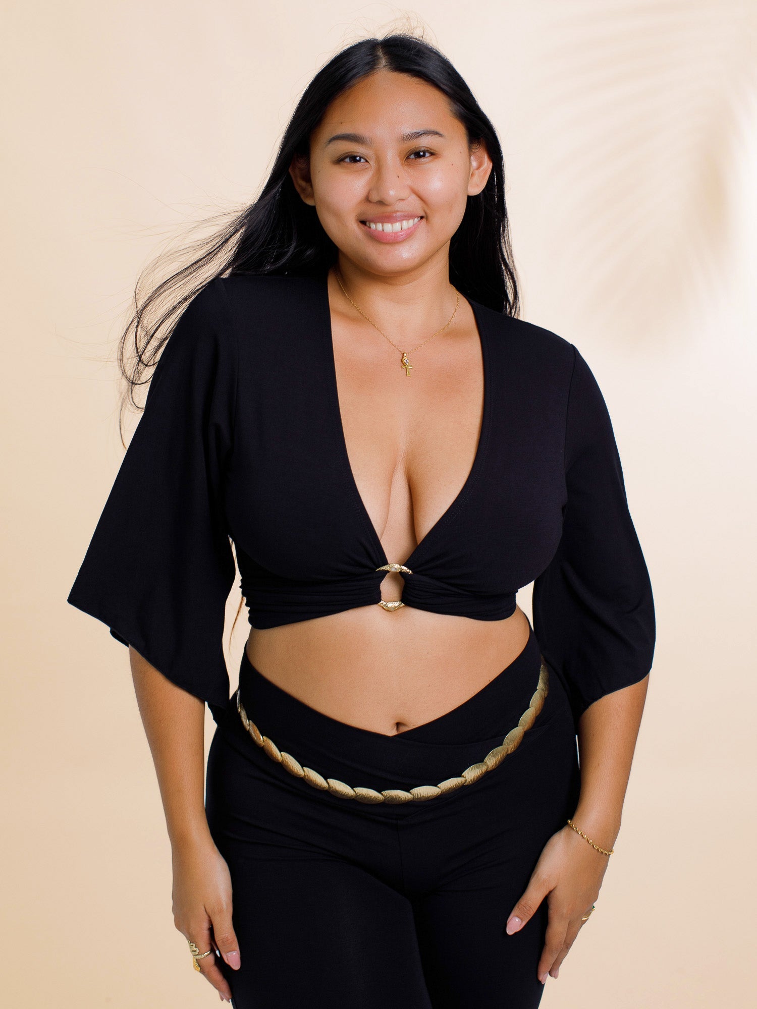 Geisha Top (5-Way) - Black Onyx