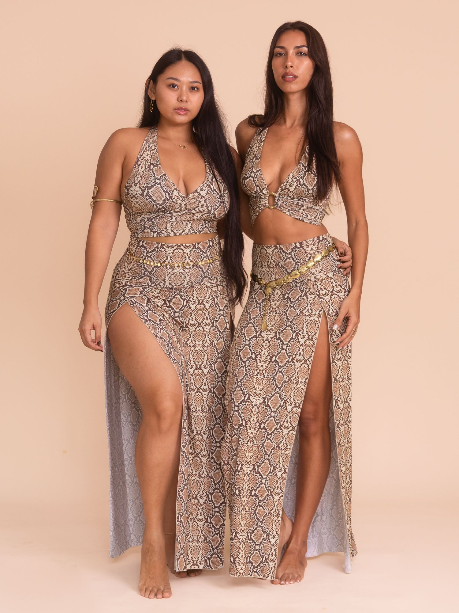Cleopatra & Serpent Set - Organic Snake Print