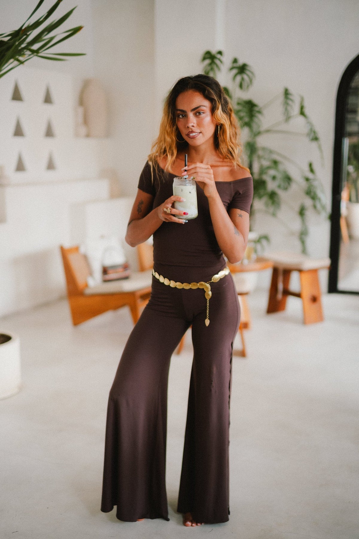 Long Savaya Top - Cacao