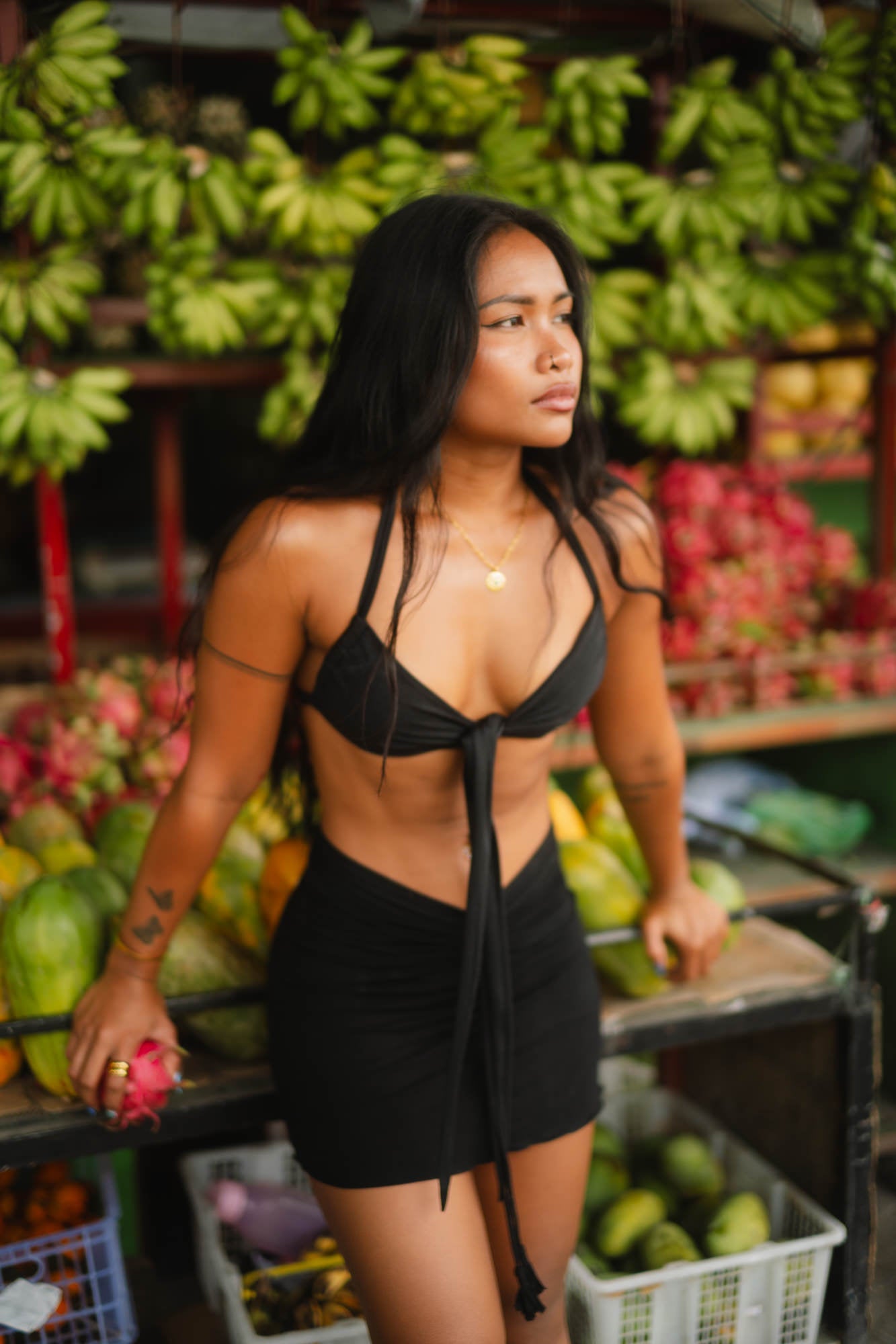 Diana Mini Skort - Black Onyx
