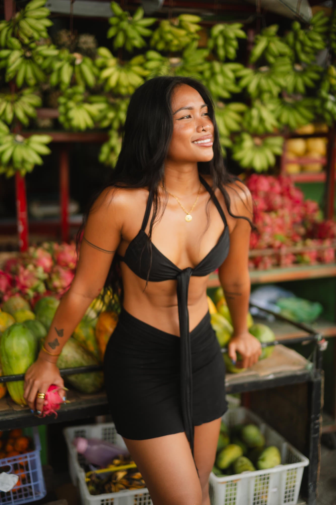 Solara Bikini Top (9-Way) - Black Onyx