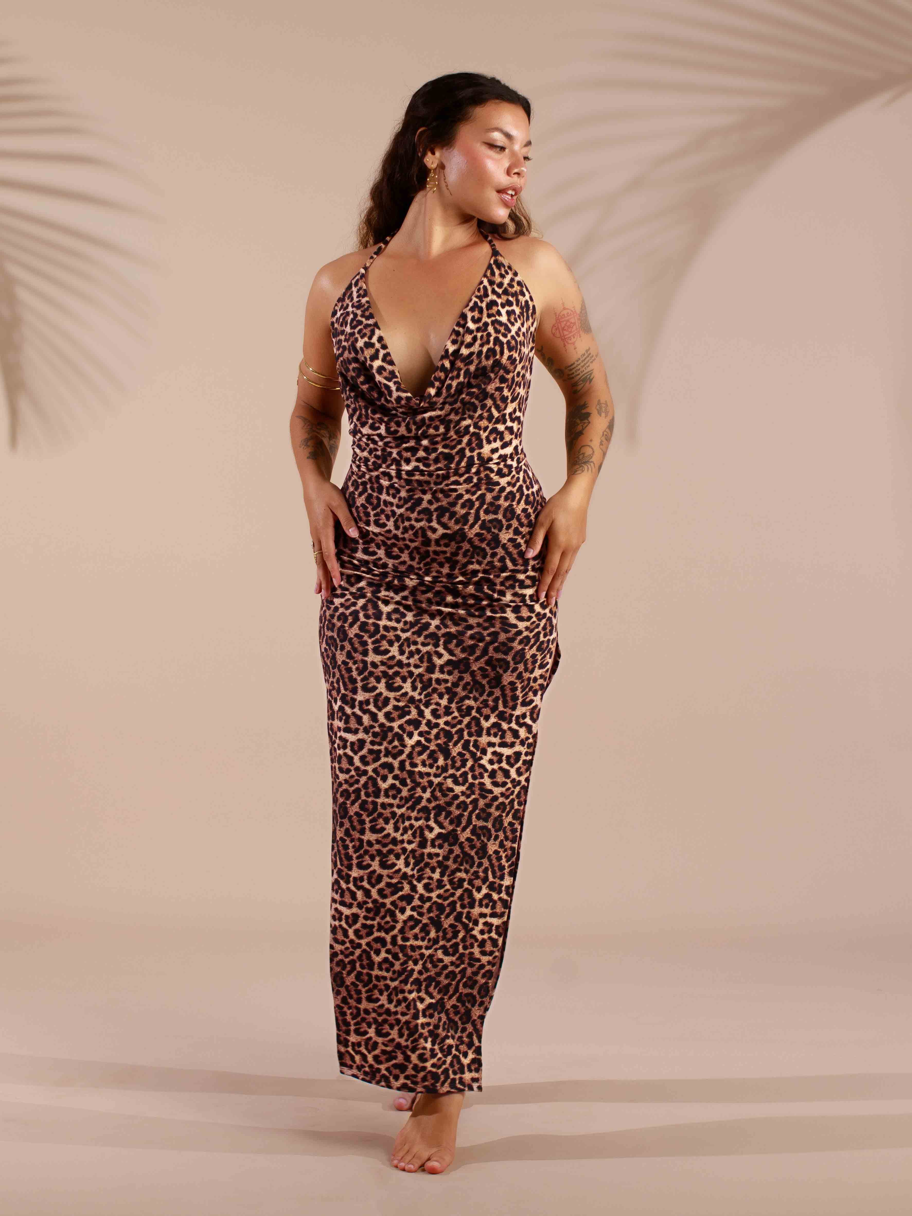 Lexi Dress - Organic Leopard