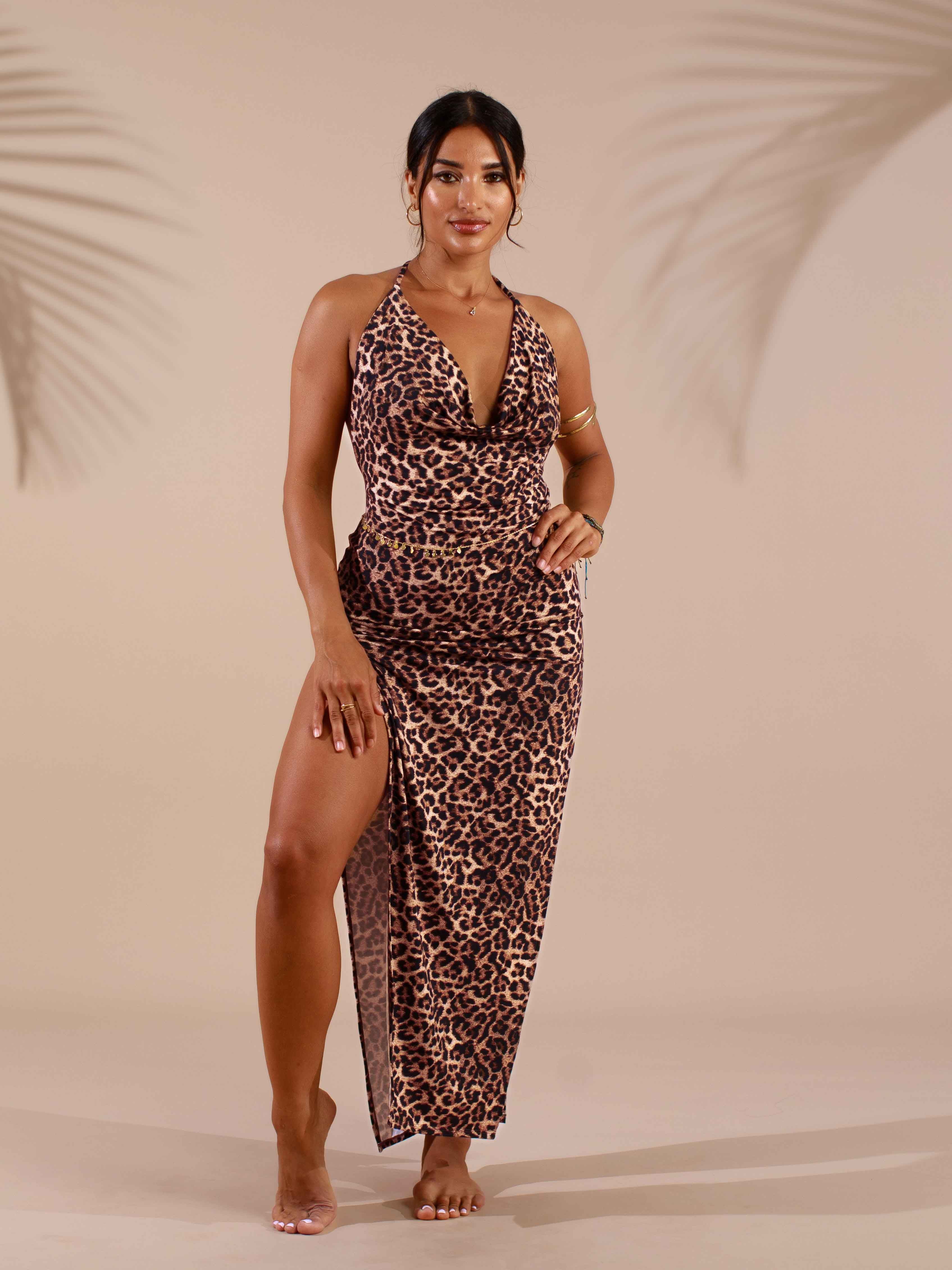 Lexi Dress - Organic Leopard