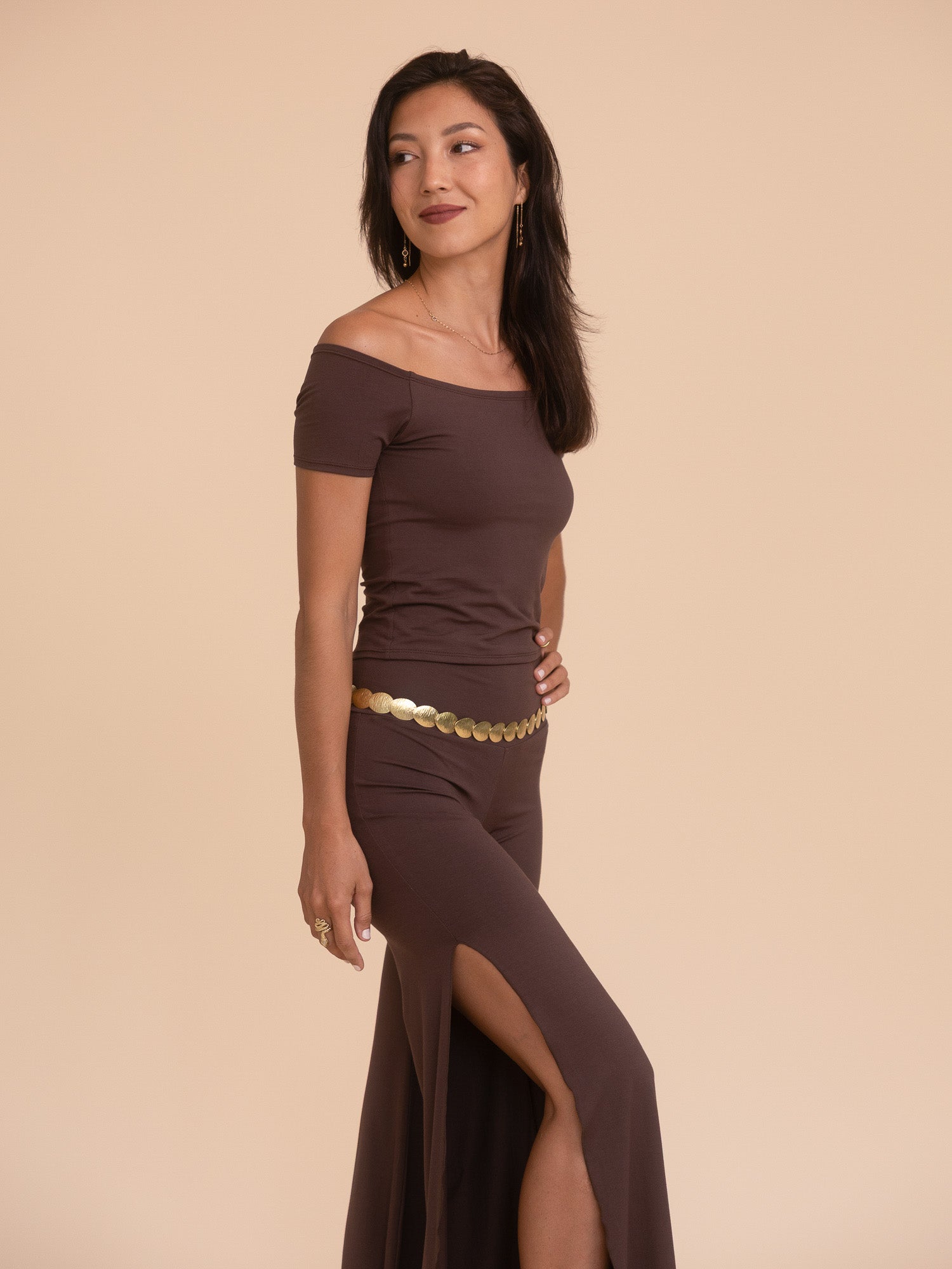 Long Savaya Top - Cacao