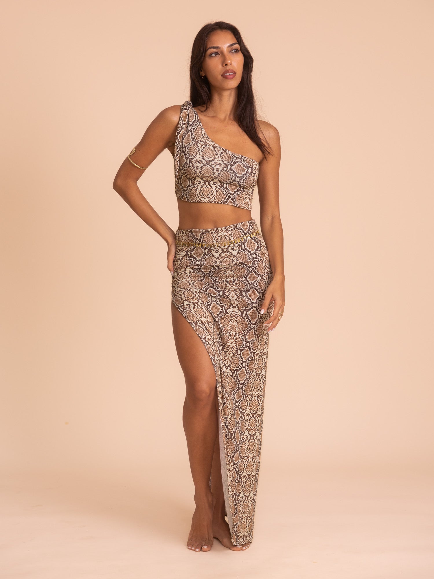 Nalu Top (3-Way) - Organic Snake Print