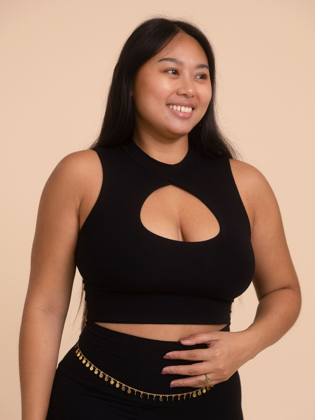 Sleeveless Sekhmet Top - Black Onyx