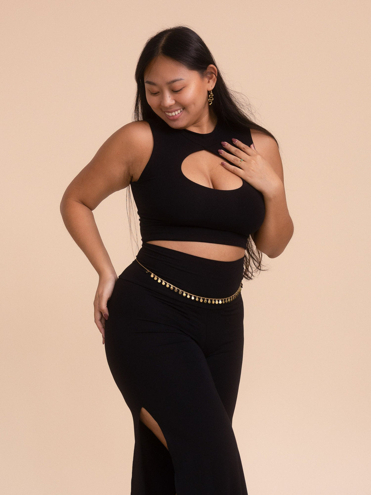 Sleeveless Sekhmet Top - Black Onyx