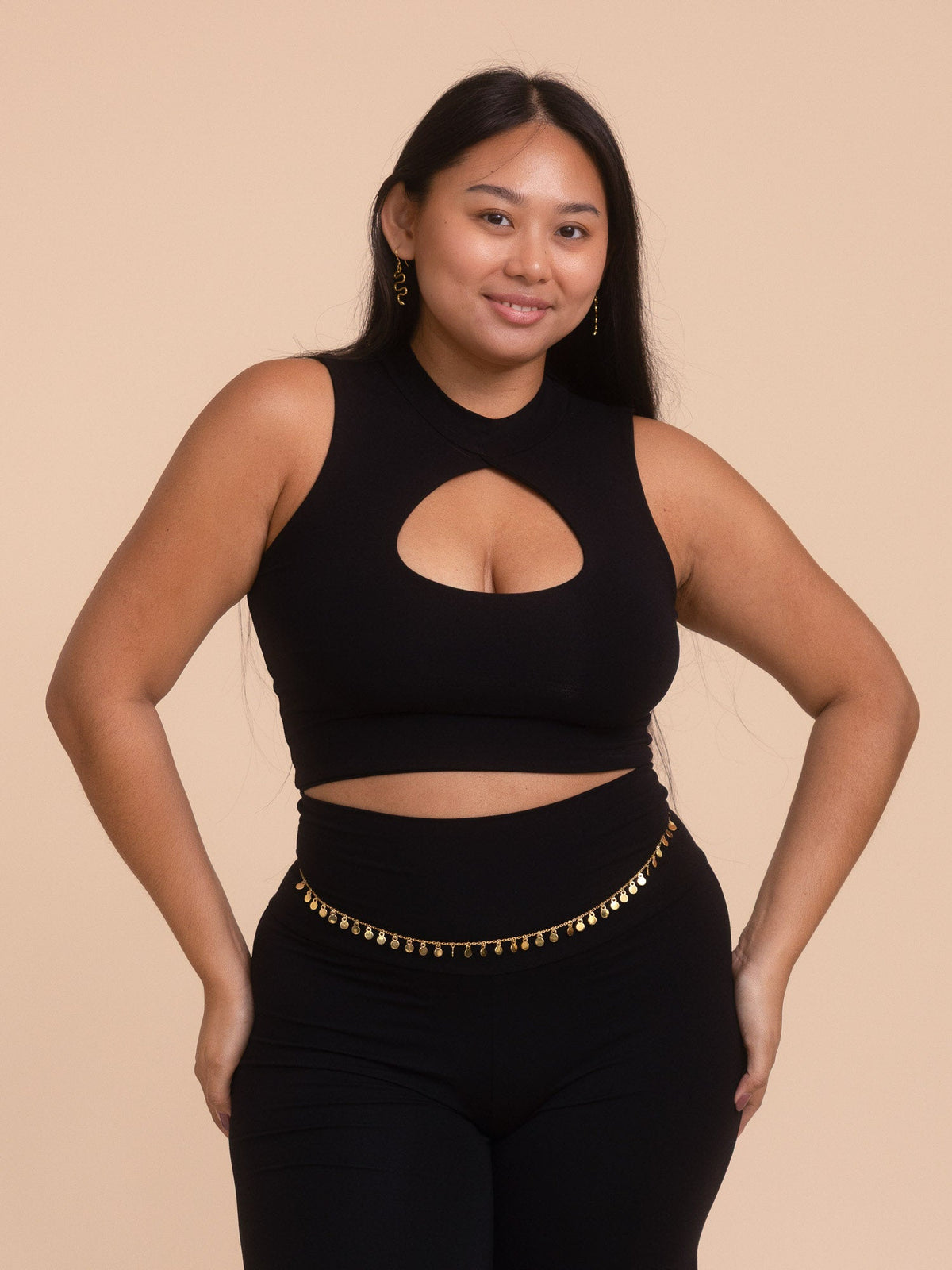 Sleeveless Sekhmet Top - Black Onyx