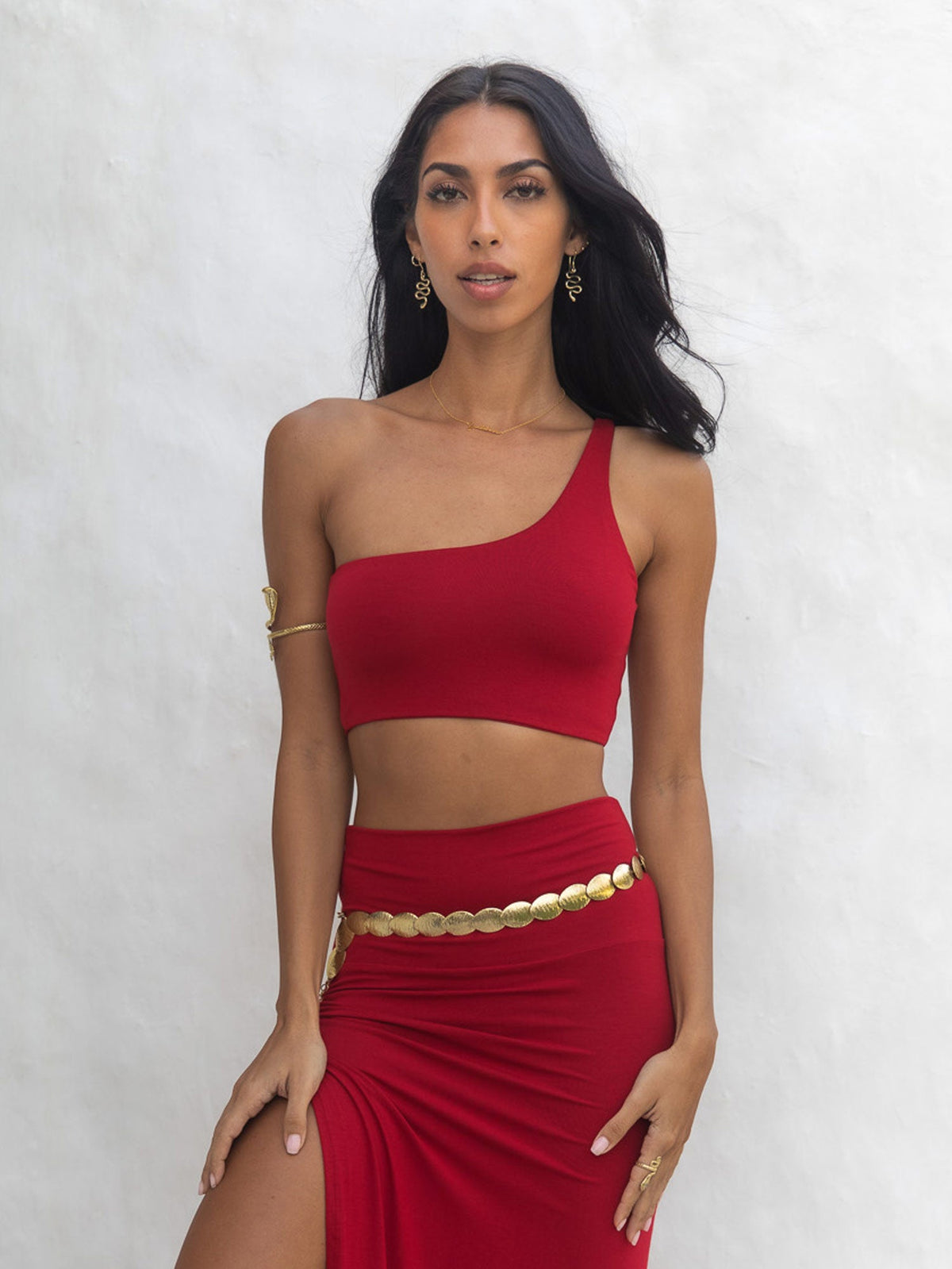 Zahra Top - Crimson Red
