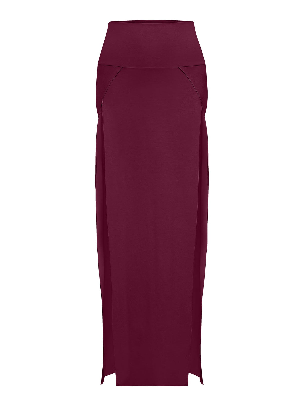 Cleopatra Slit Skirt - Cherry Stone
