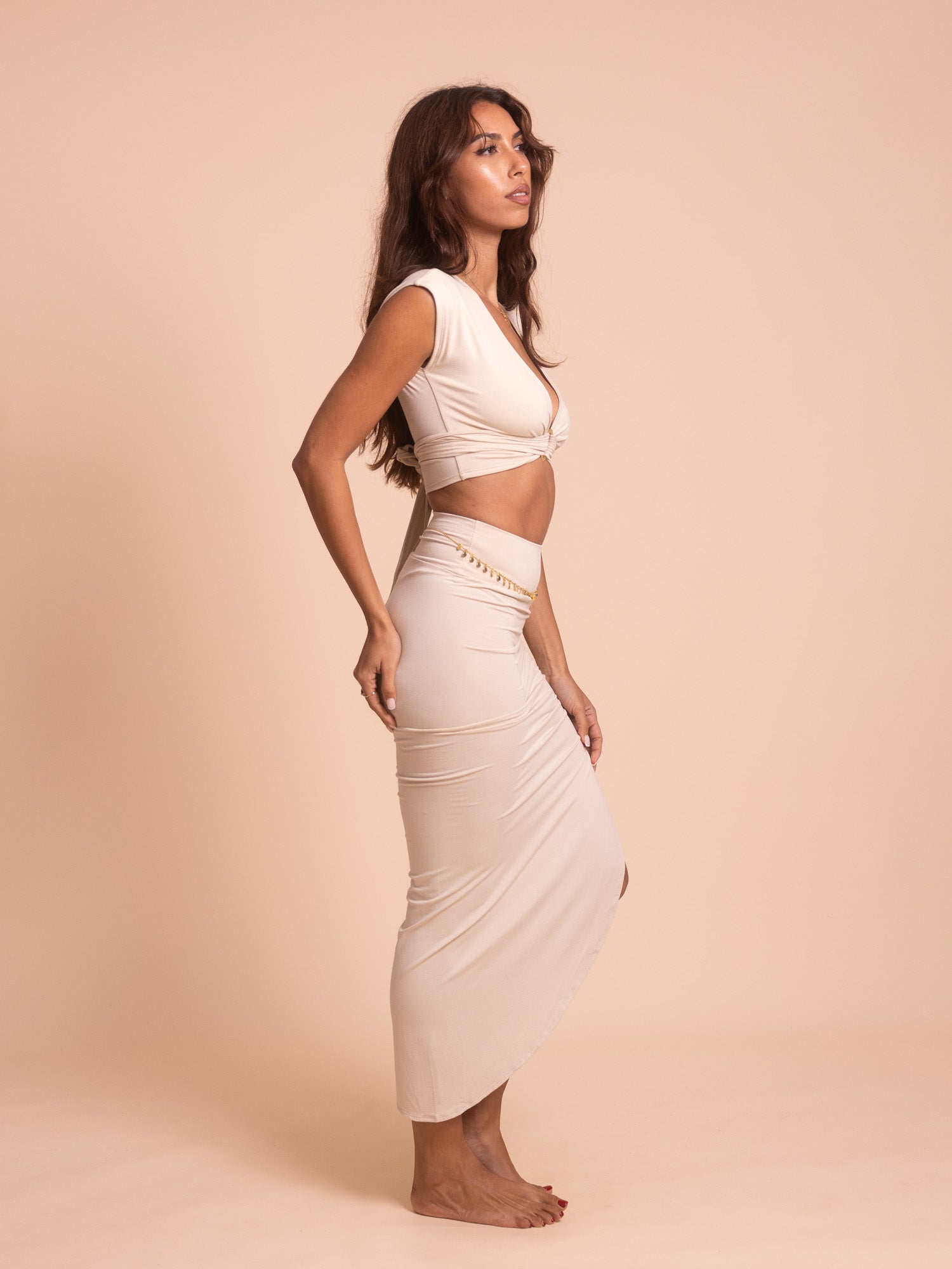 Isis Skirt - Sandy Pearl