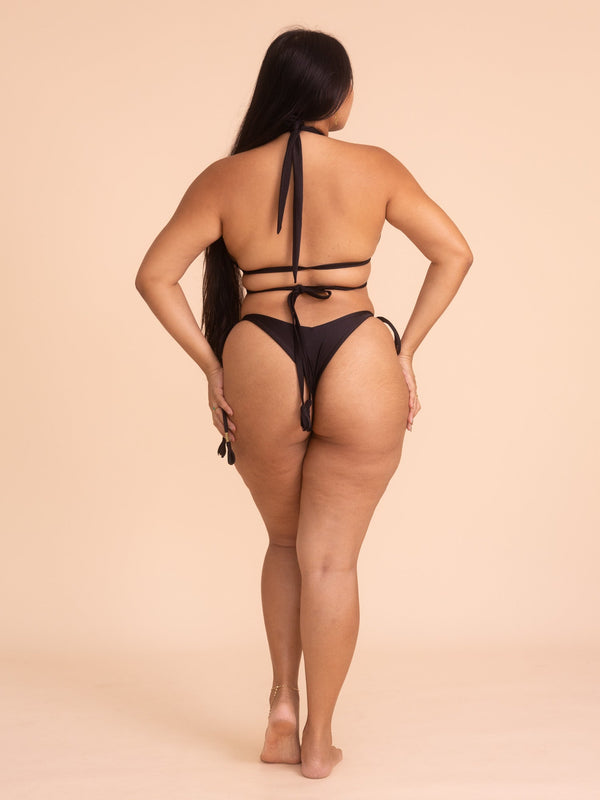 Calypso Bikini Bottom - Shiny Black