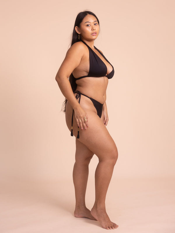 Calypso Bikini Bottom - Shiny Black