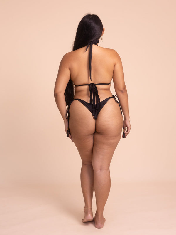 Solara Bikini Top (9-Way) - Shiny Black