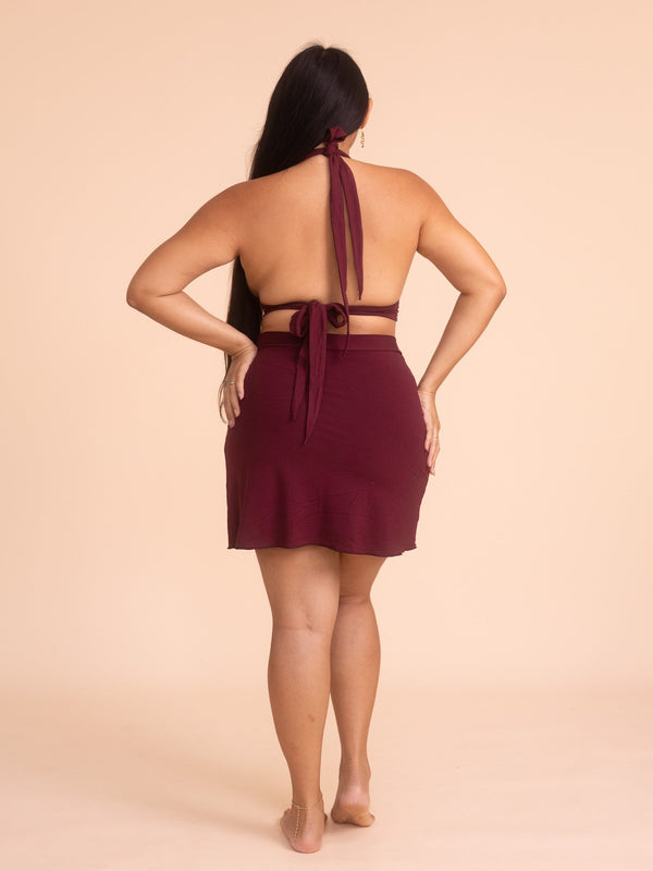 Diana Mini Skort - Cherry Stone