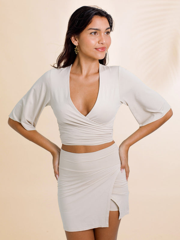 Geisha Top (5-Way) - Sandy Pearl