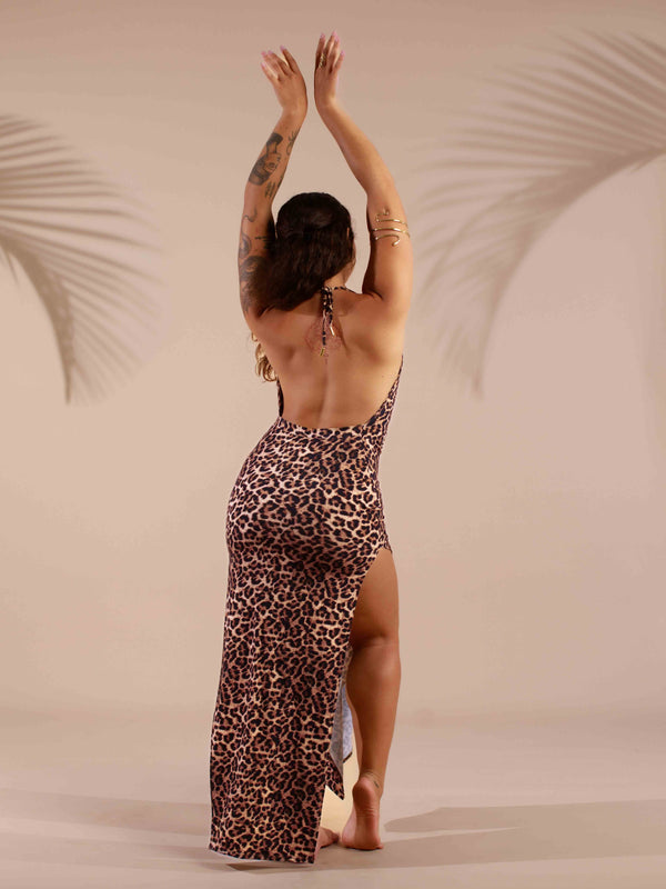 Lexi Dress - Organic Leopard