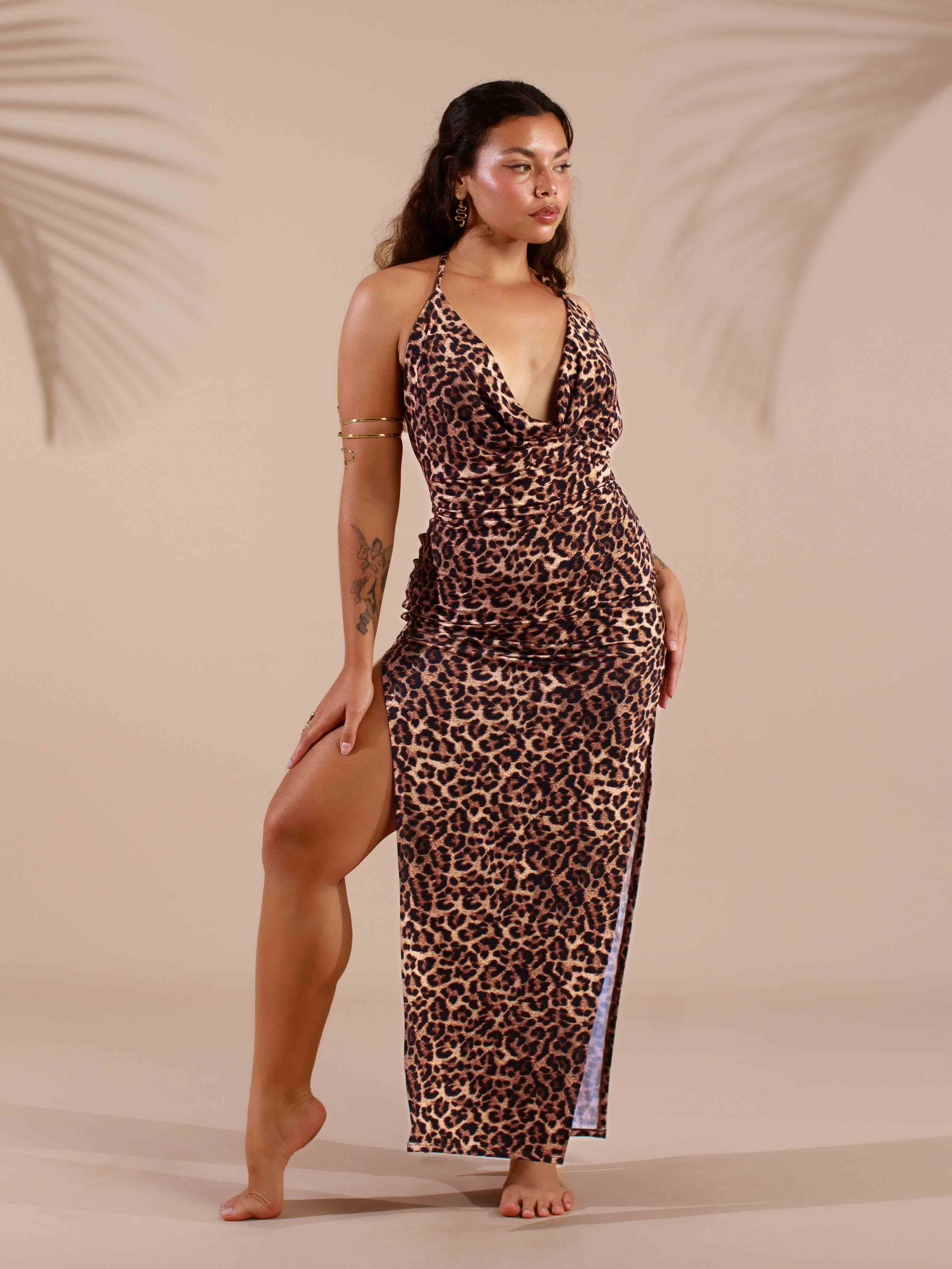 Lexi Dress - Organic Leopard