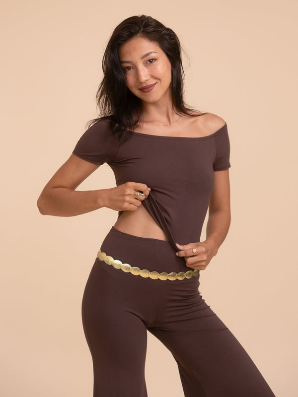 Long Savaya Top - Cacao