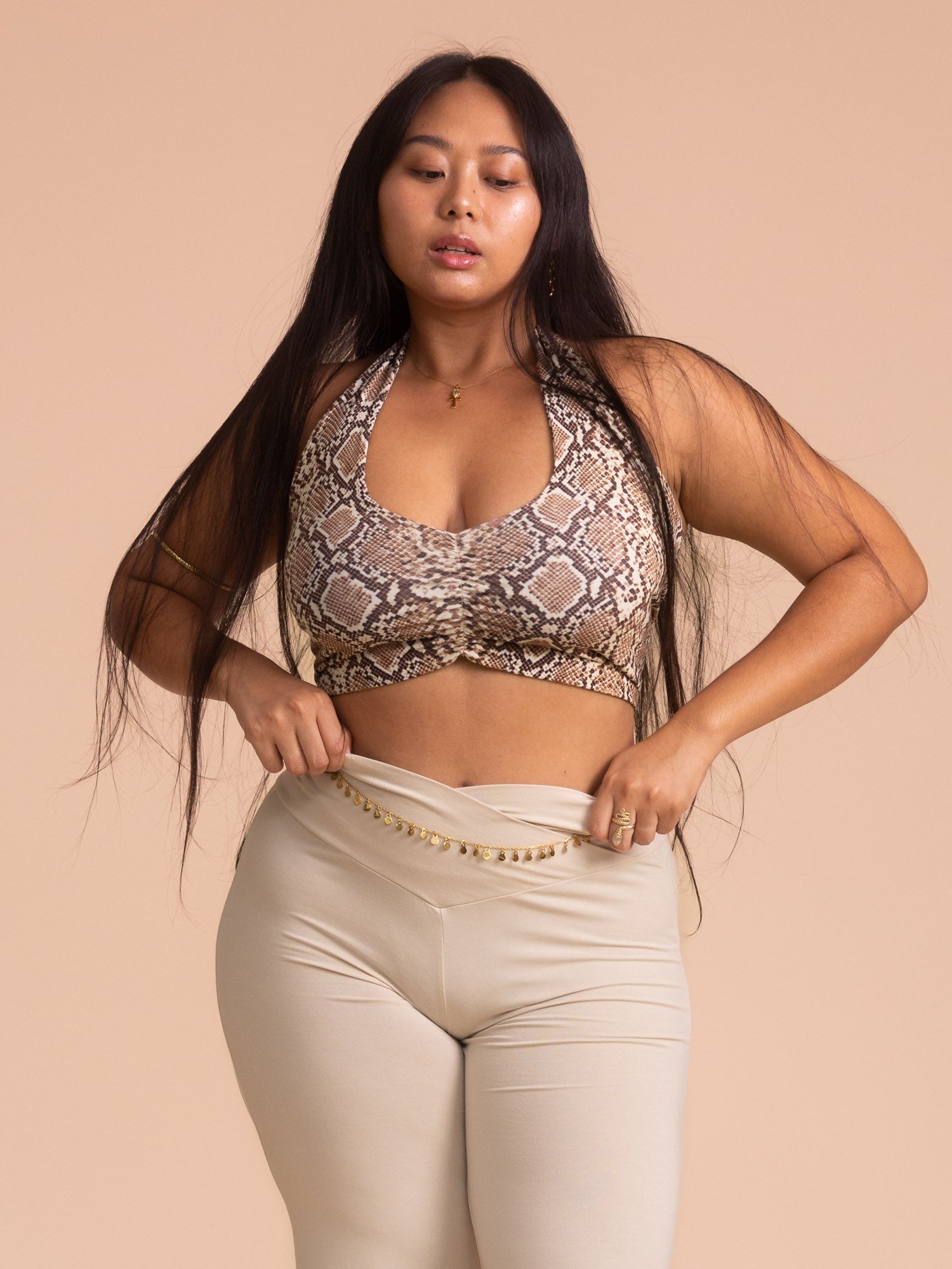 Nalu Top (3-Way) - Organic Snake Print