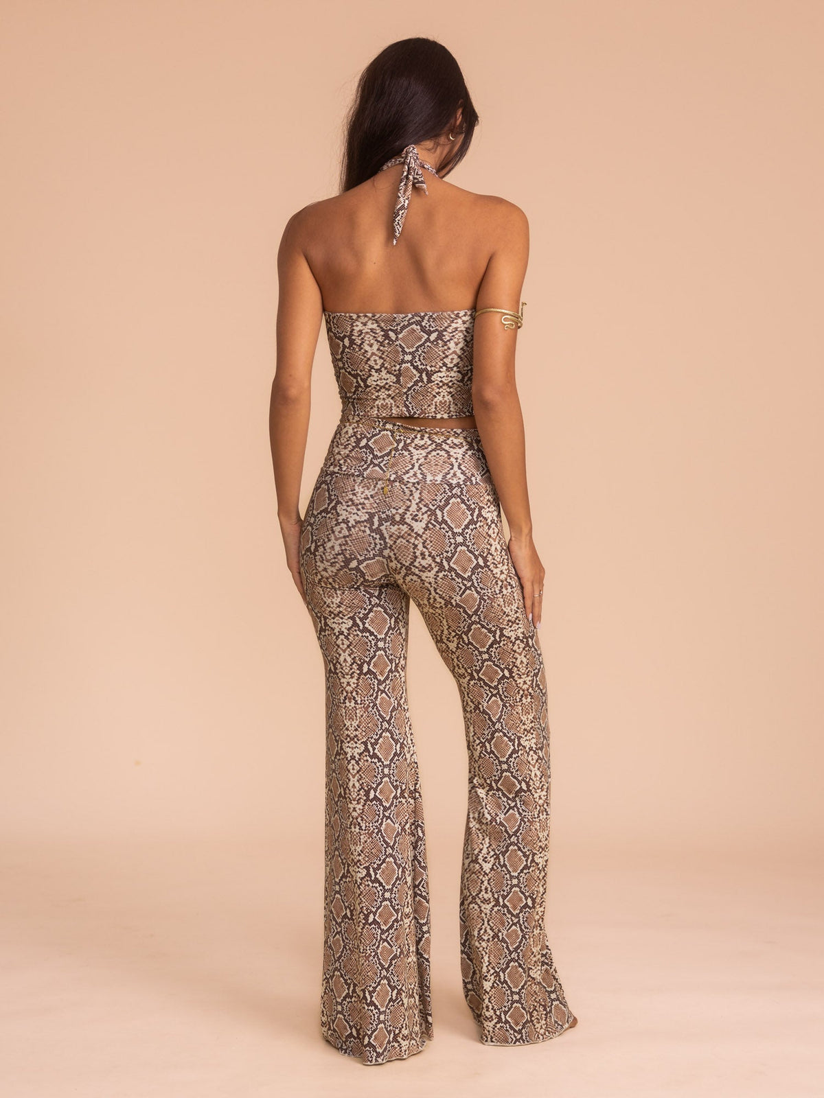 Freya Pant - Organic Snake Print