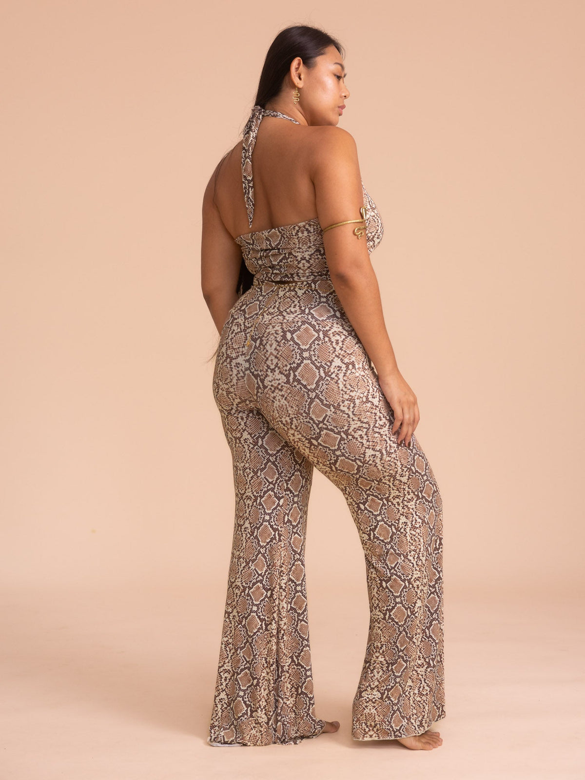 Freya Pant - Organic Snake Print