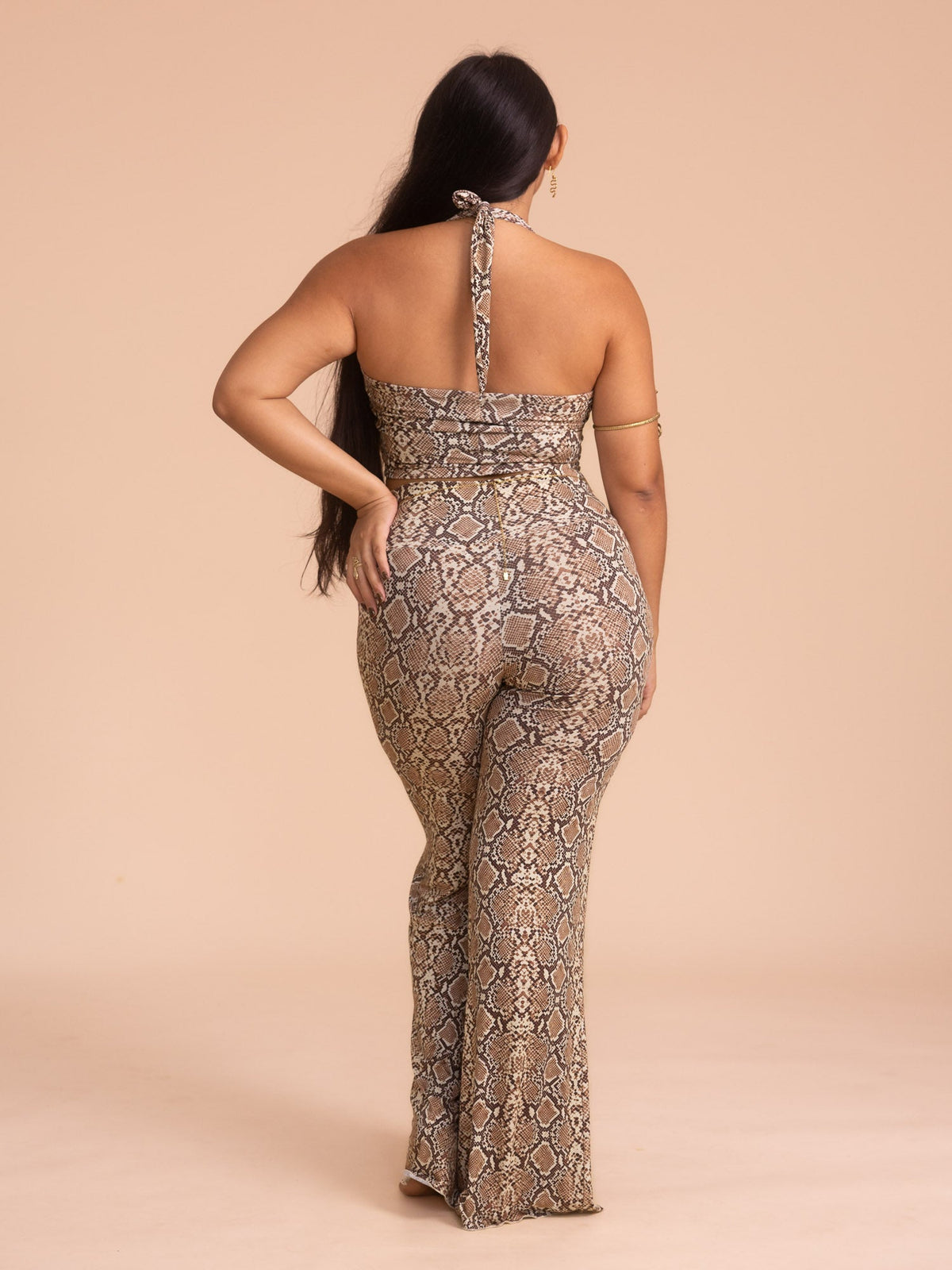 Freya Pant - Organic Snake Print