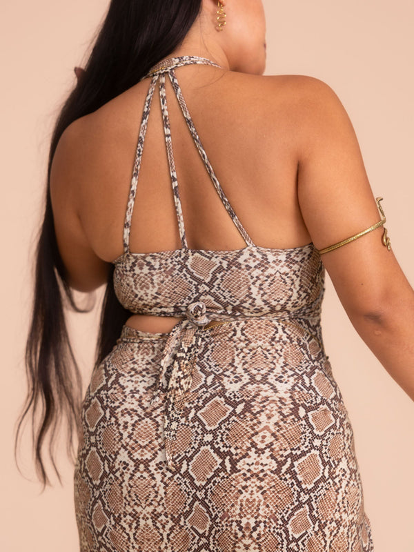 Serpent Top (5-Way) - Organic Snake Print