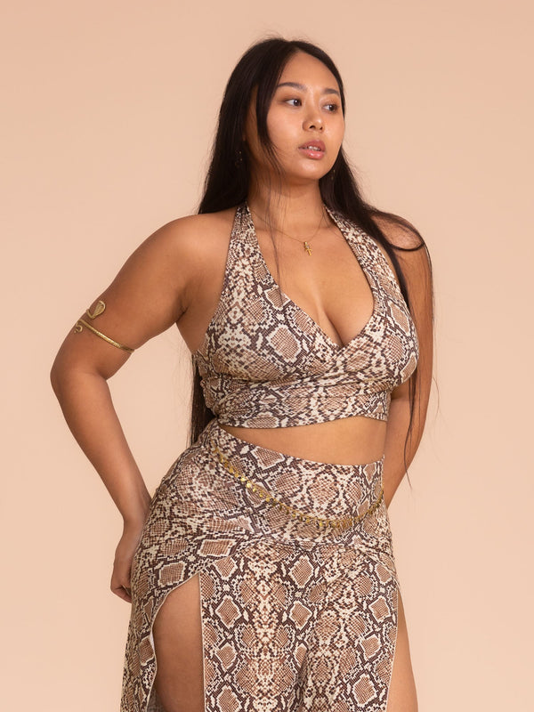 Serpent Top (5-Way) - Organic Snake Print