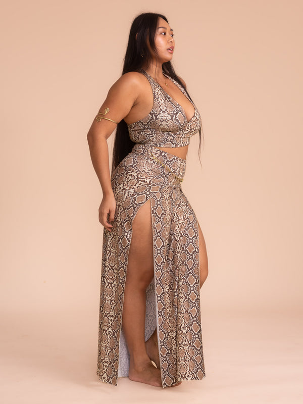 Cleopatra & Serpent Set - Organic Snake Print